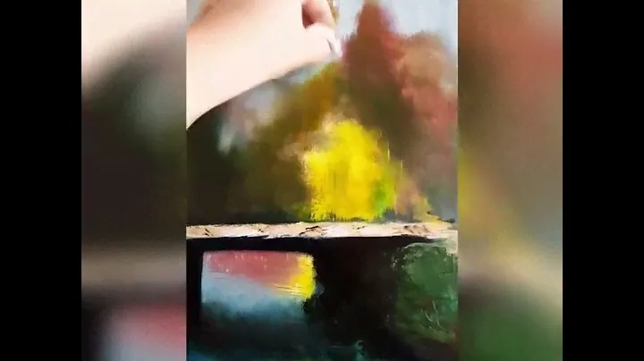 Мост в Весеннем лесу, холст, масло, 60×50 см