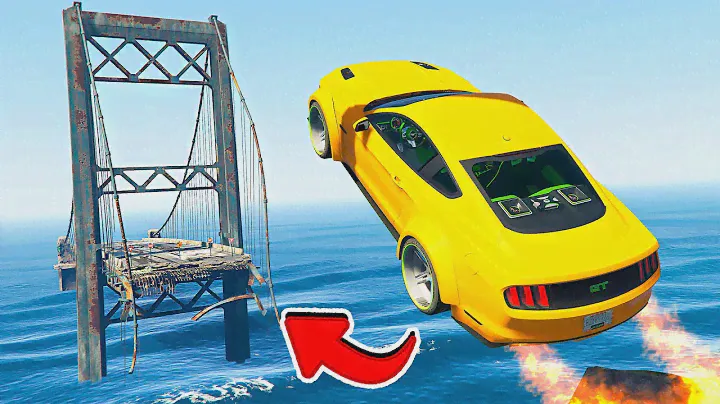 КАК ПЕРЕПРЫГНУТЬ СЛОМАННЫЙ МОСТ НА ЧИТ МАШИНЕ ЭКСПЕРИМЕНТ в ГТА 5 МОДЫ! GTA 5 ONLINE ВИДЕО